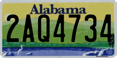 AL license plate 2AQ4734