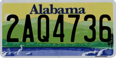AL license plate 2AQ4736