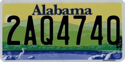 AL license plate 2AQ4740