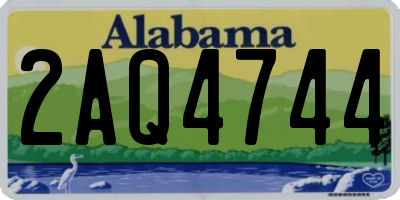 AL license plate 2AQ4744