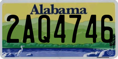 AL license plate 2AQ4746