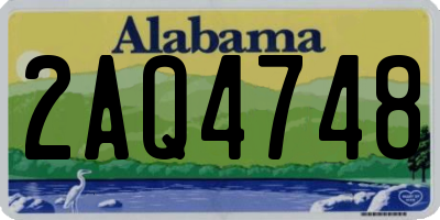AL license plate 2AQ4748