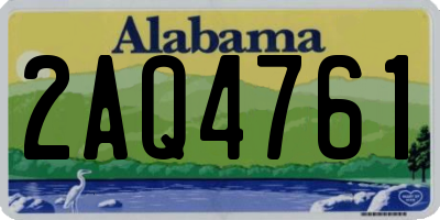 AL license plate 2AQ4761