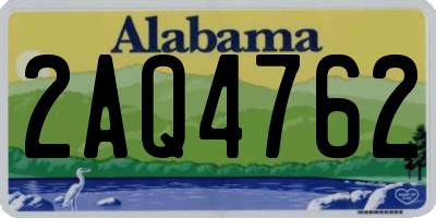 AL license plate 2AQ4762