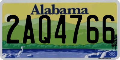 AL license plate 2AQ4766