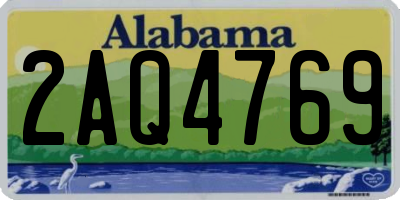 AL license plate 2AQ4769