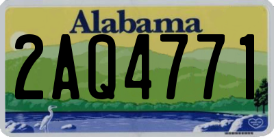 AL license plate 2AQ4771