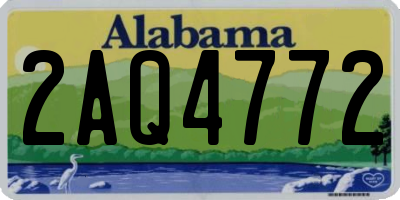AL license plate 2AQ4772