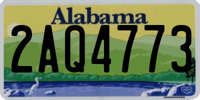 AL license plate 2AQ4773