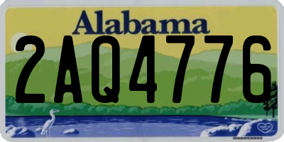 AL license plate 2AQ4776