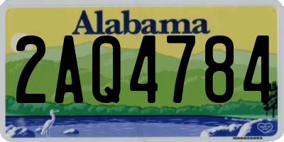 AL license plate 2AQ4784