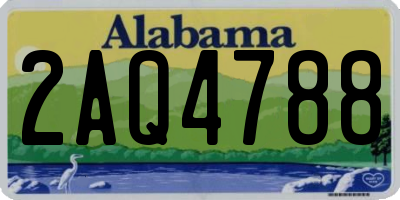 AL license plate 2AQ4788