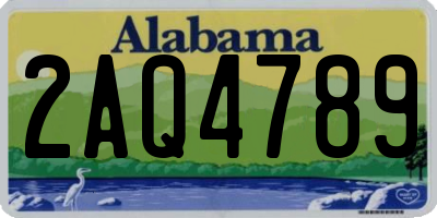 AL license plate 2AQ4789