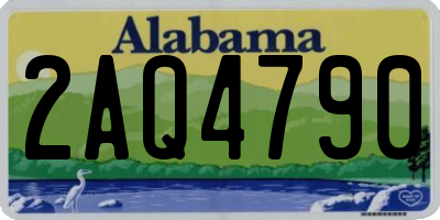 AL license plate 2AQ4790