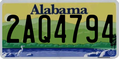 AL license plate 2AQ4794