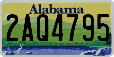 AL license plate 2AQ4795