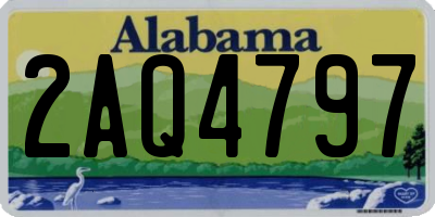 AL license plate 2AQ4797