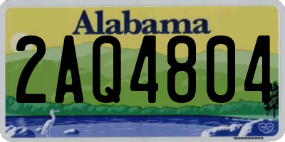 AL license plate 2AQ4804
