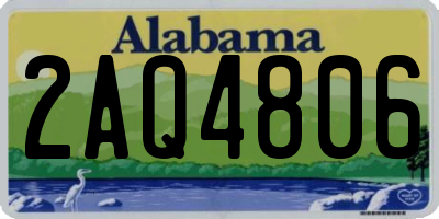 AL license plate 2AQ4806