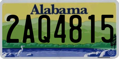 AL license plate 2AQ4815
