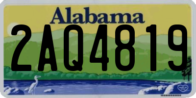 AL license plate 2AQ4819