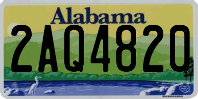 AL license plate 2AQ4820