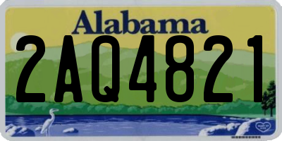AL license plate 2AQ4821