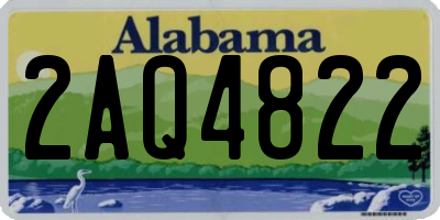 AL license plate 2AQ4822