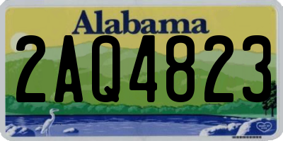 AL license plate 2AQ4823