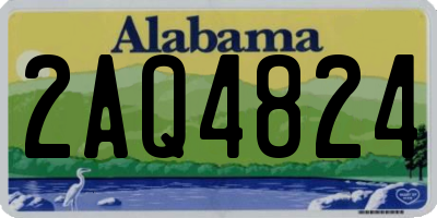 AL license plate 2AQ4824
