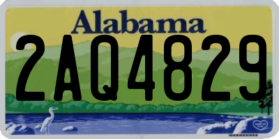 AL license plate 2AQ4829