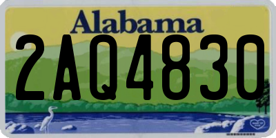 AL license plate 2AQ4830