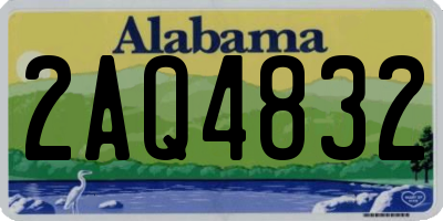 AL license plate 2AQ4832