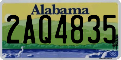 AL license plate 2AQ4835