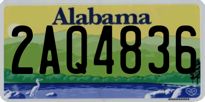 AL license plate 2AQ4836