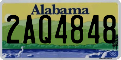 AL license plate 2AQ4848