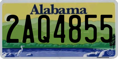 AL license plate 2AQ4855
