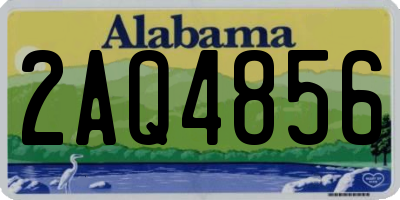 AL license plate 2AQ4856