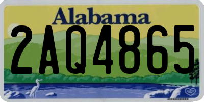 AL license plate 2AQ4865