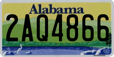 AL license plate 2AQ4866
