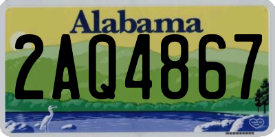 AL license plate 2AQ4867