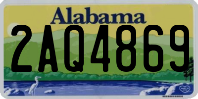 AL license plate 2AQ4869