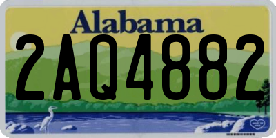 AL license plate 2AQ4882