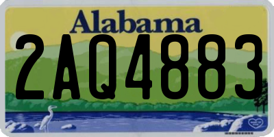AL license plate 2AQ4883