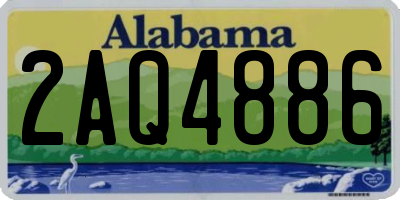 AL license plate 2AQ4886