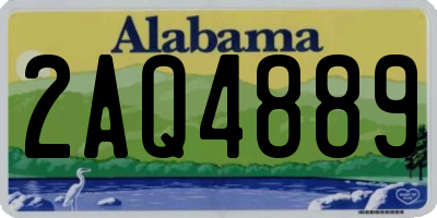AL license plate 2AQ4889