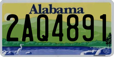 AL license plate 2AQ4891