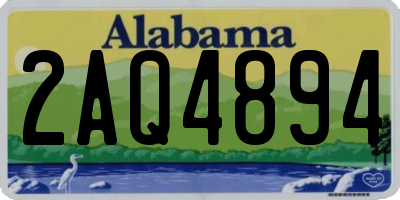 AL license plate 2AQ4894