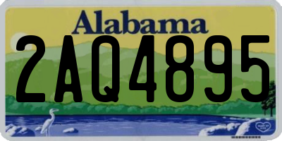 AL license plate 2AQ4895