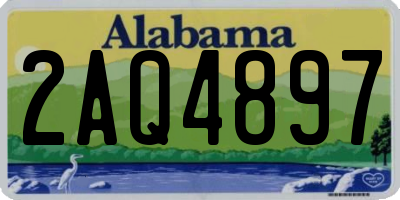 AL license plate 2AQ4897